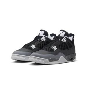 Jordan 4 Retro Men's Sneakers - Black/White/Anthracite/Black/Pure Platinum